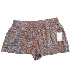 A New Day Shorts Womens Size XXL Brown / 5RYL5 Elastic Waist with Pockets NWT